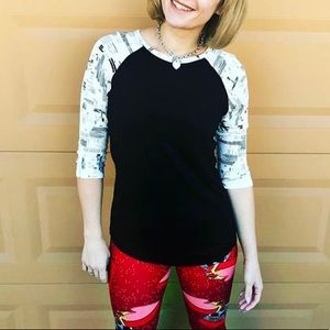 EUC Lularoe Randy Baseball T